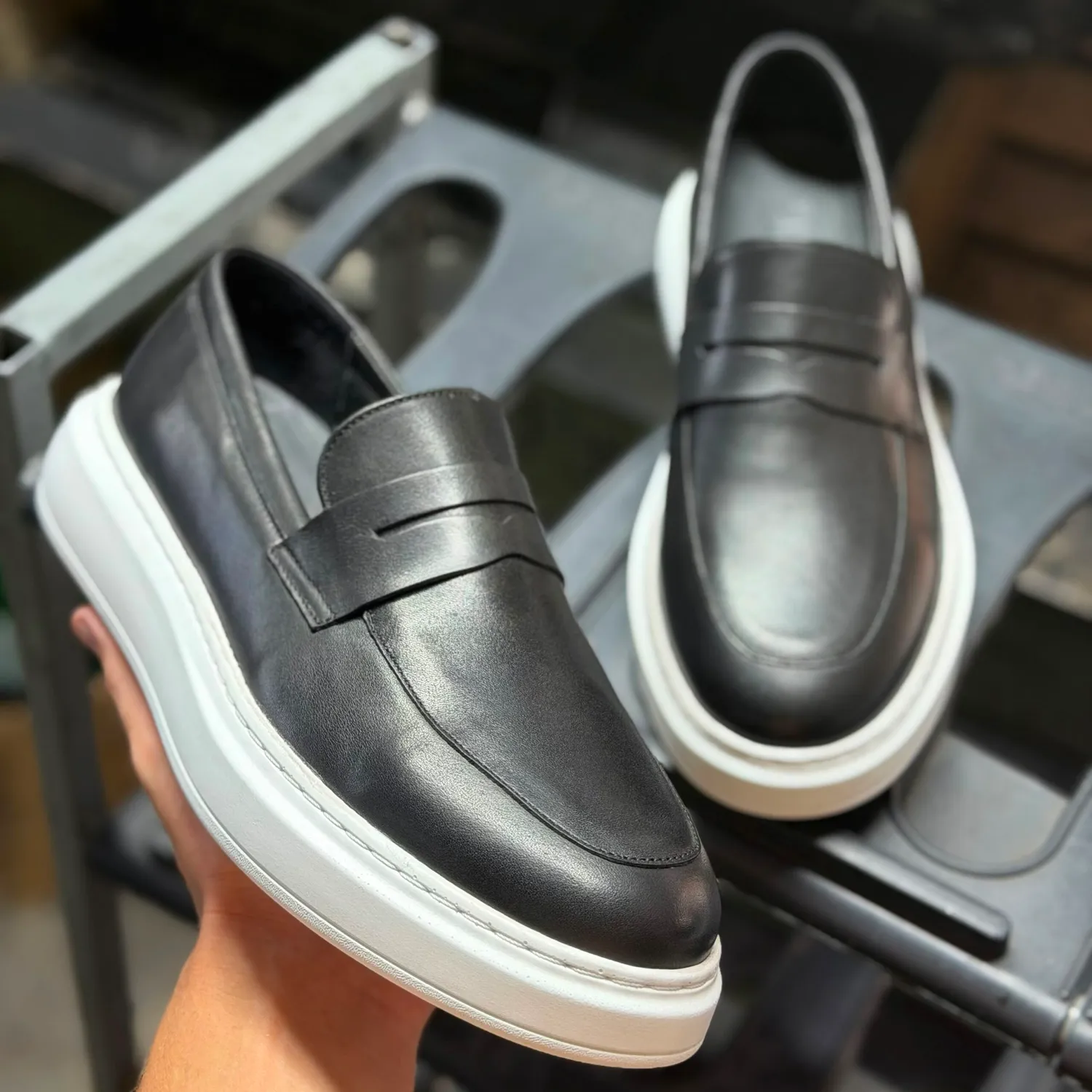 Lucas Shoes Ezra loafers piele negru barbati