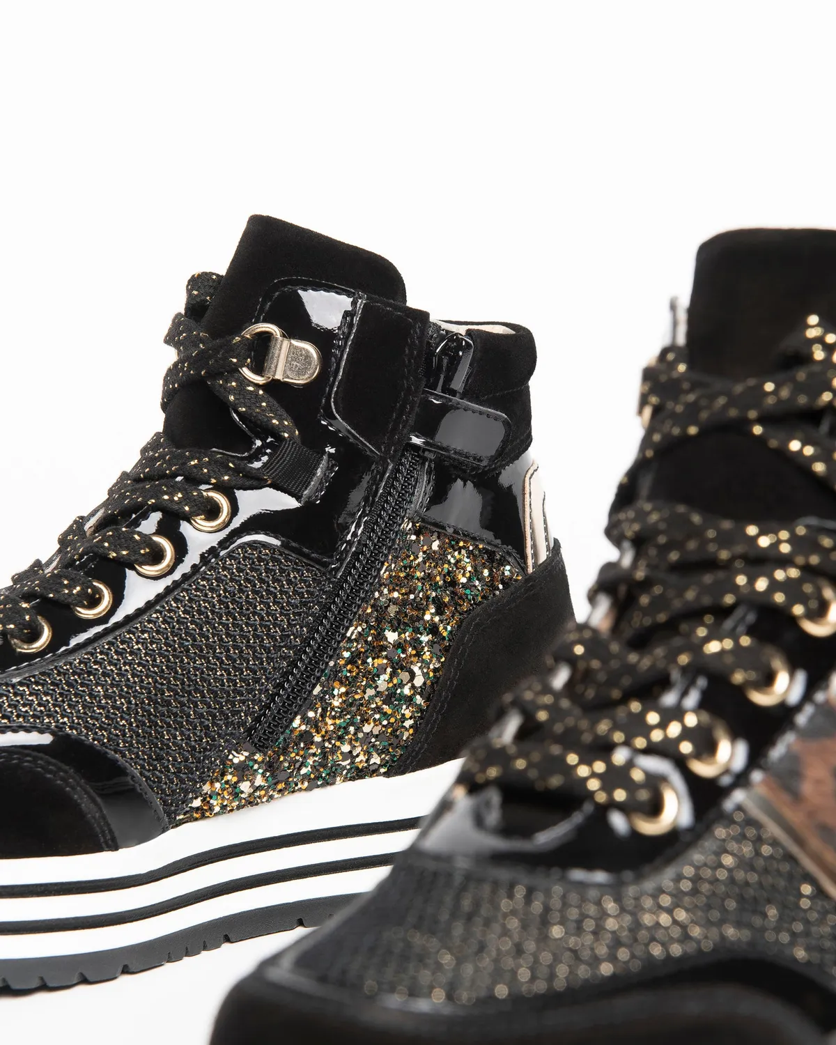NeroGiardini sneakers piele intoarsa fete cu fermoar