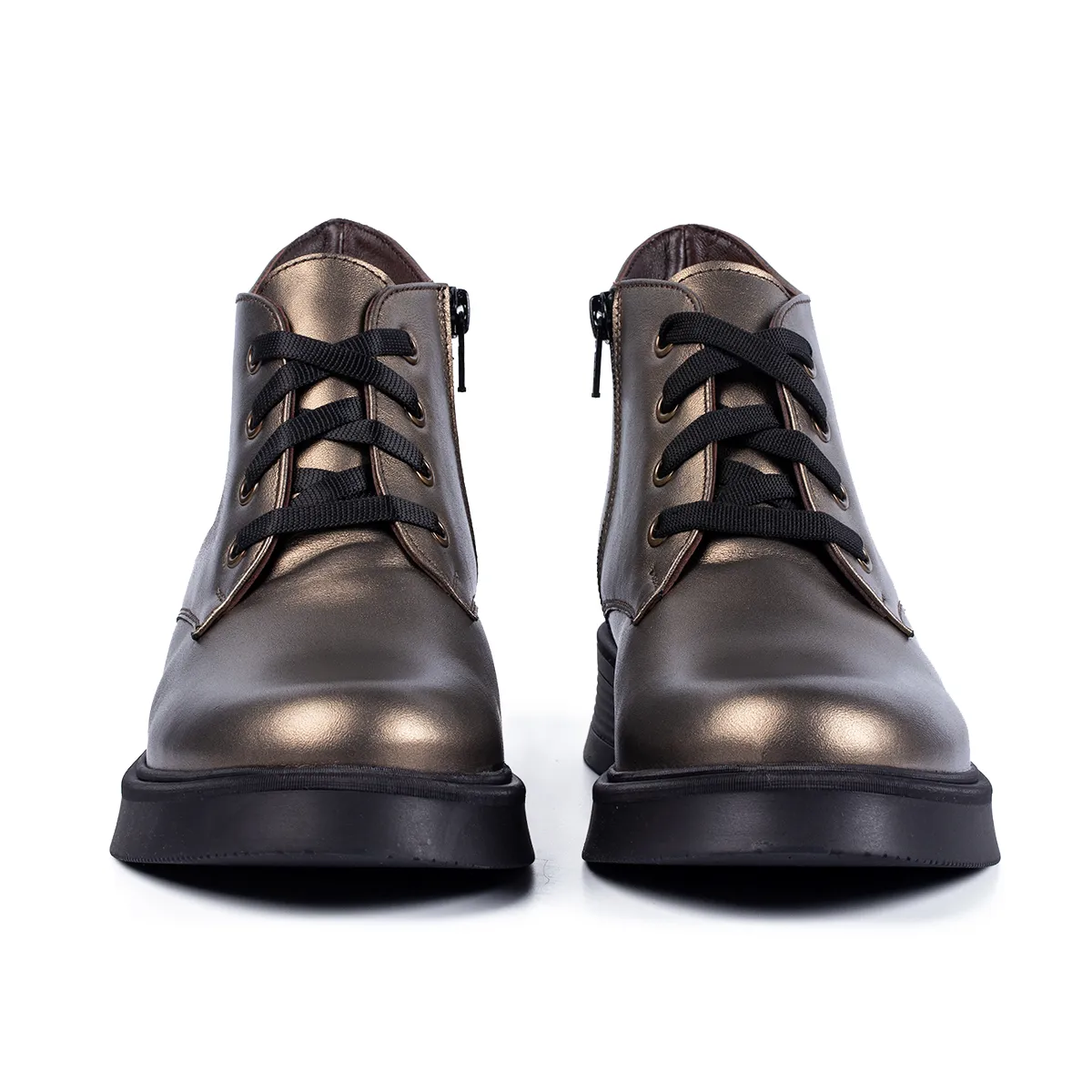 Lucas Shoes 412 ghete dama aurii piele naturala iarna