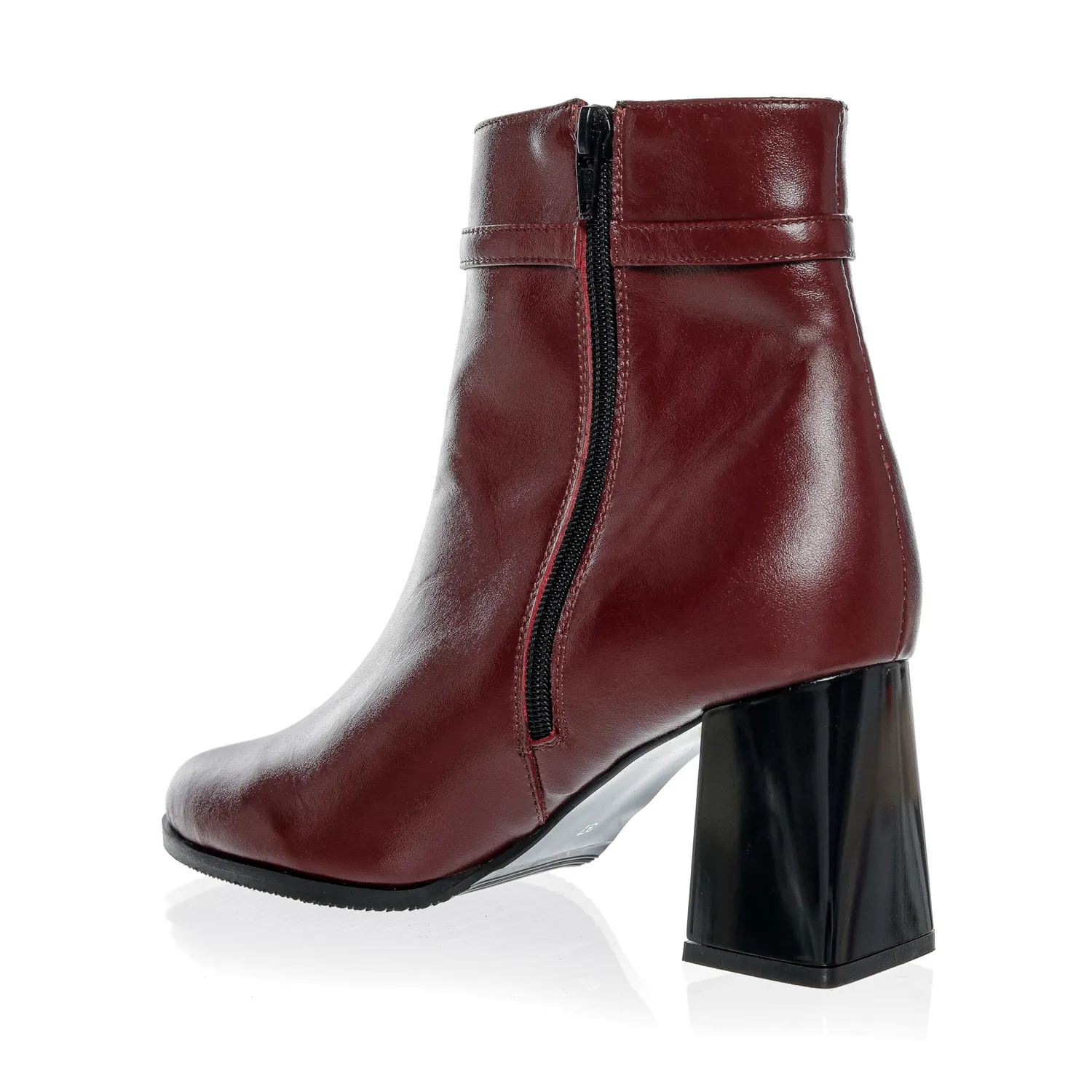 Catinca Shoes GX74 BB ghete dama piele naturala bordo box