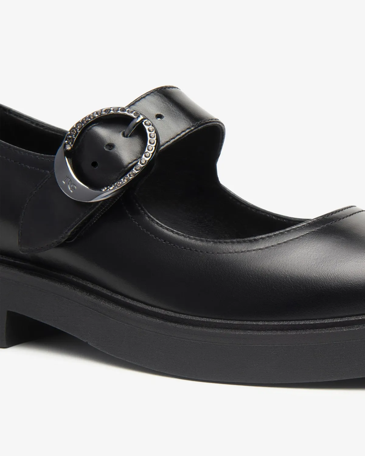 NeroGiardini pantofi Mary Jane damă piele toc bloc 35 mm
