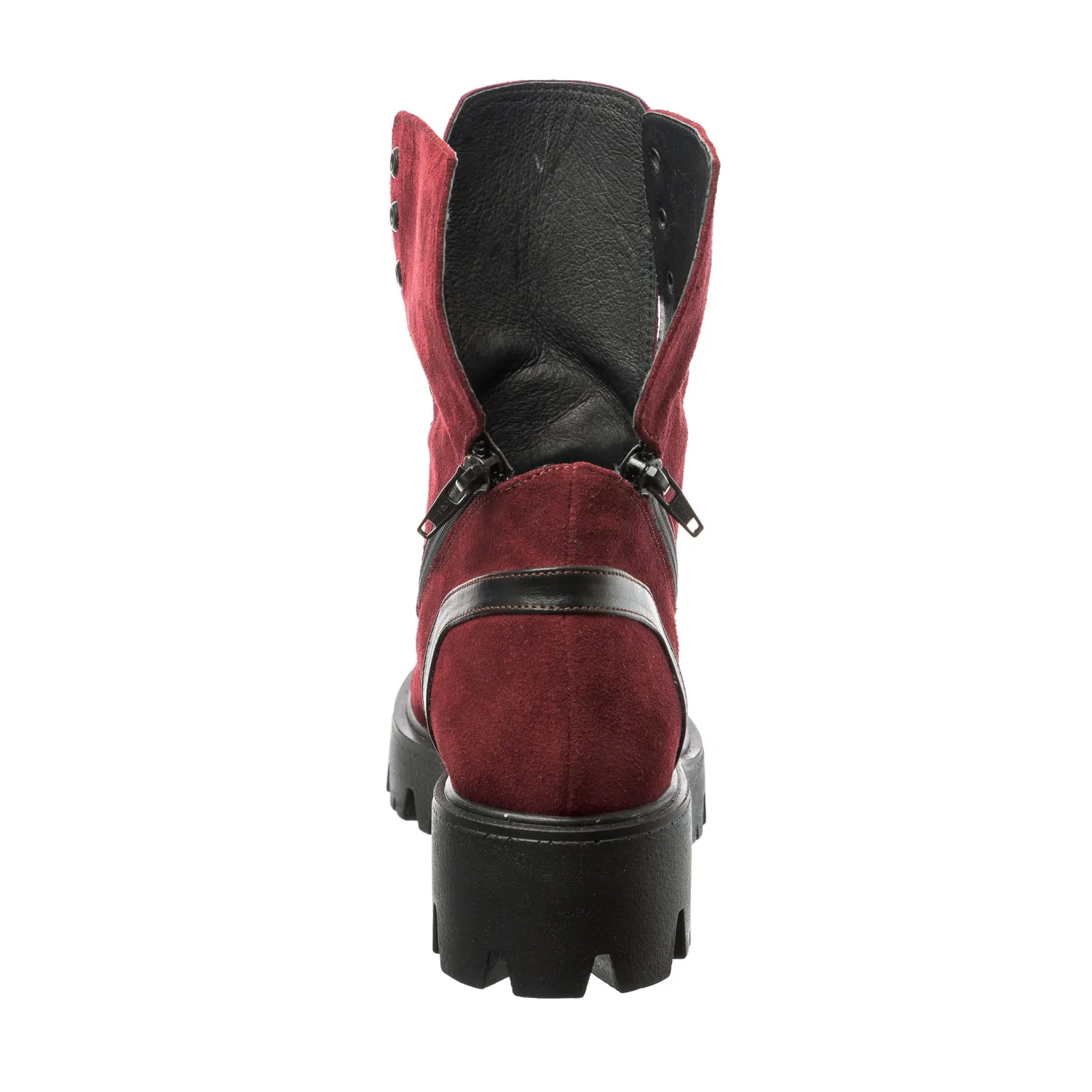 Catinca Shoes BC22 BA bocanci damă bordo piele antilopă