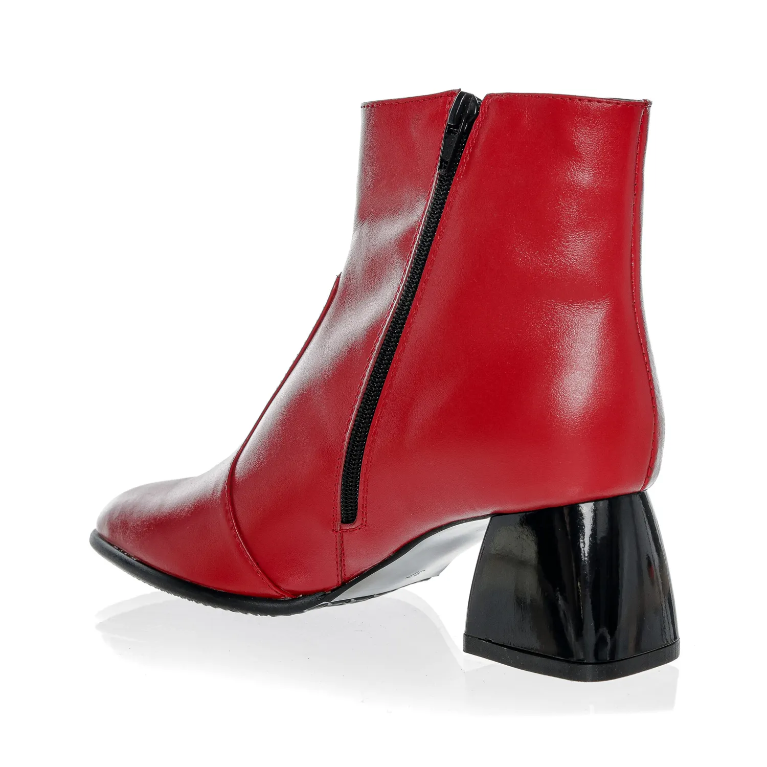 Catinca Shoes GX61 RB ghete dama piele rosu box