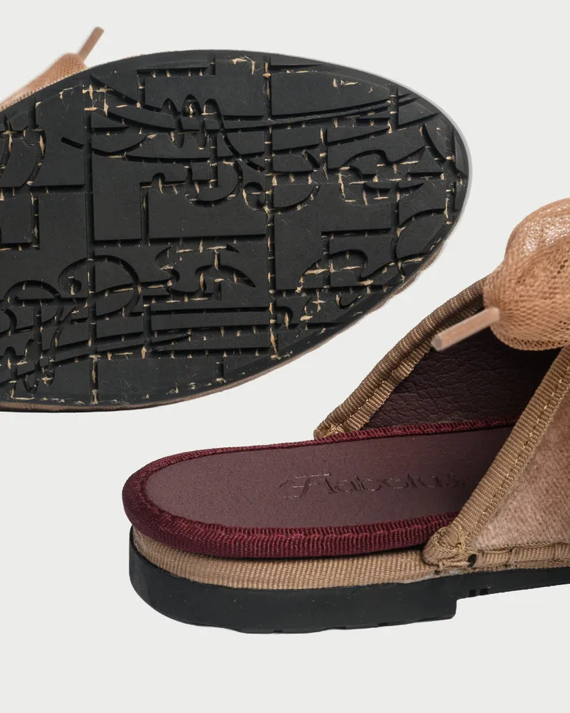 Flagelus Cinna Brown pantofi catifea maro