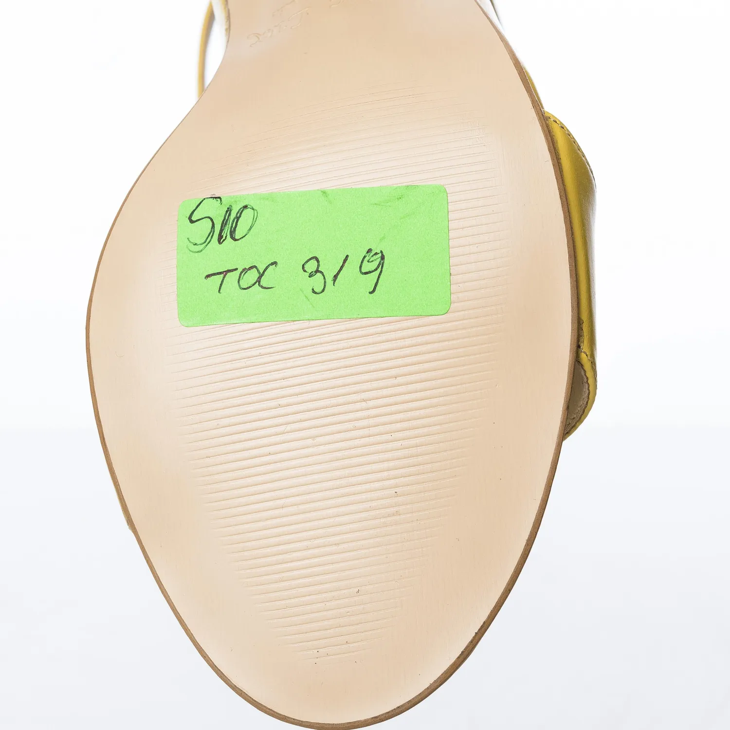 Catinca Shoes S10 G sandale dama piele naturala galben