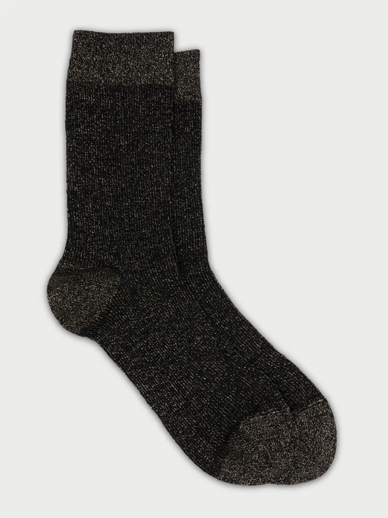 Flagelus Royal Romance sosete negre glitter