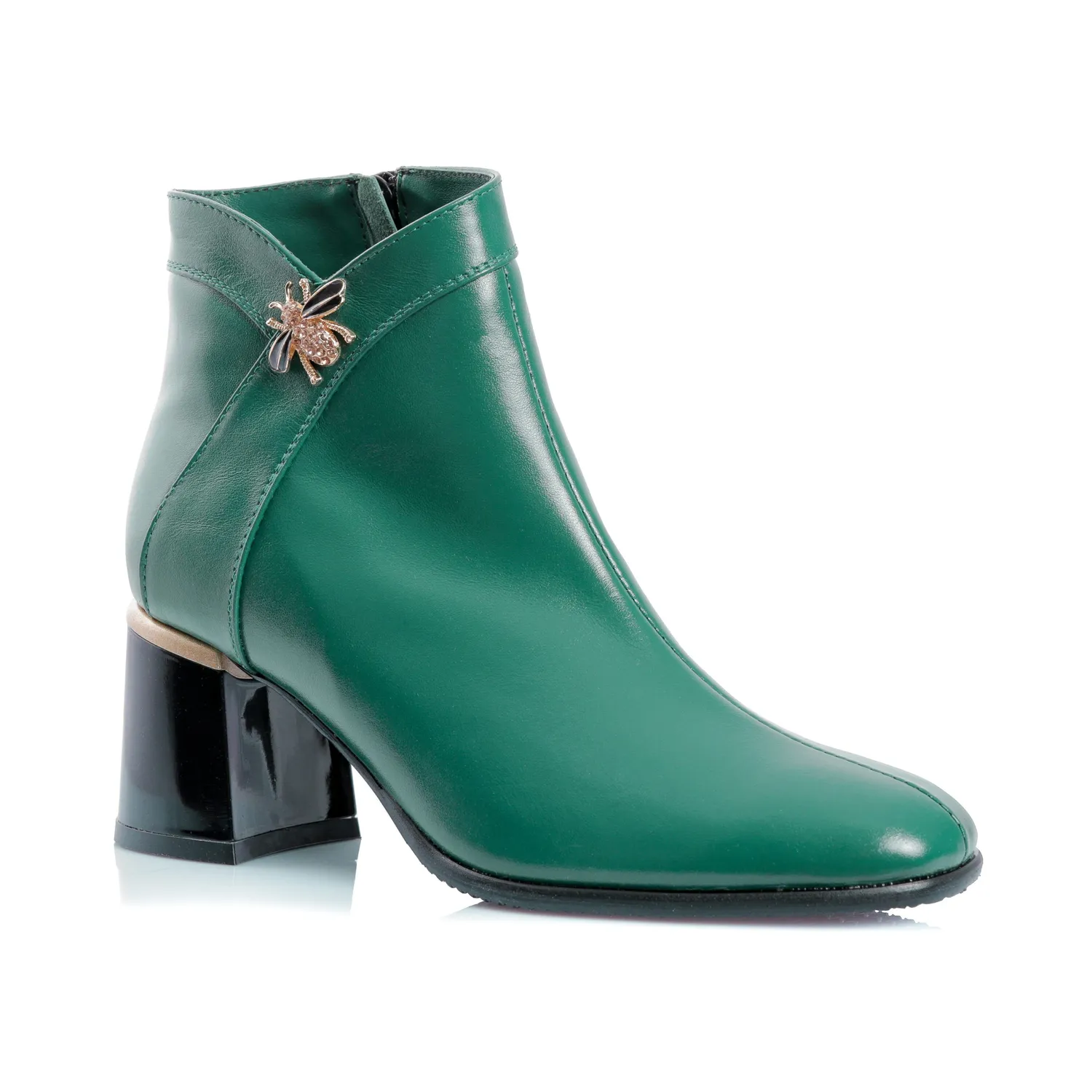 Catinca Shoes G441 VB ghete dama piele naturala verde