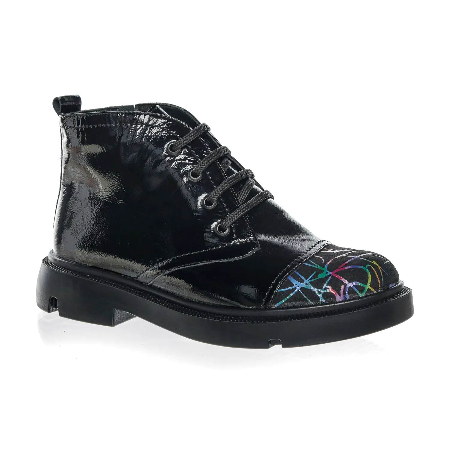 Catinca Shoes BC17 NLFC ghete dama piele negru lac
