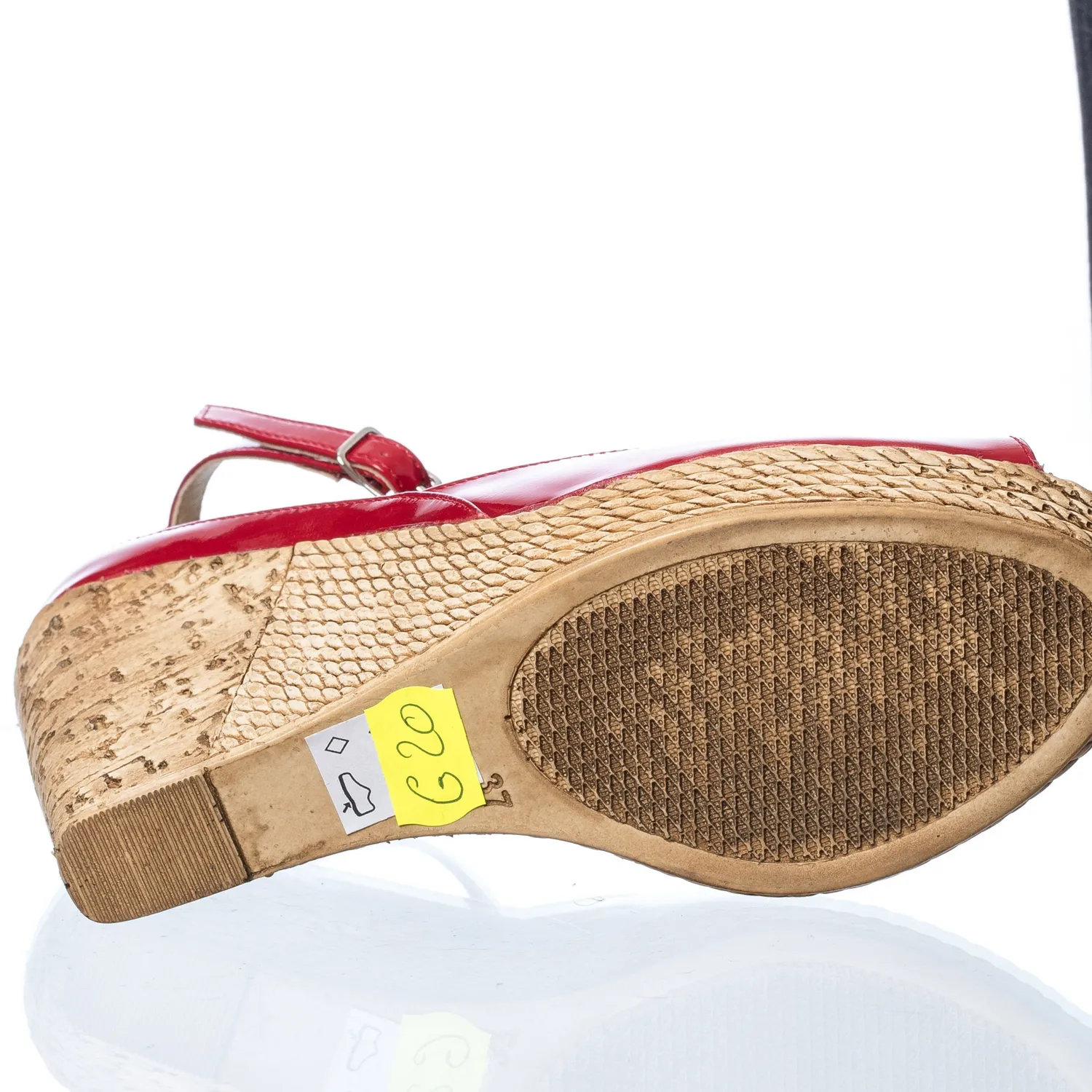 Catinca Shoes G20 RL sandale dama rosu lac piele