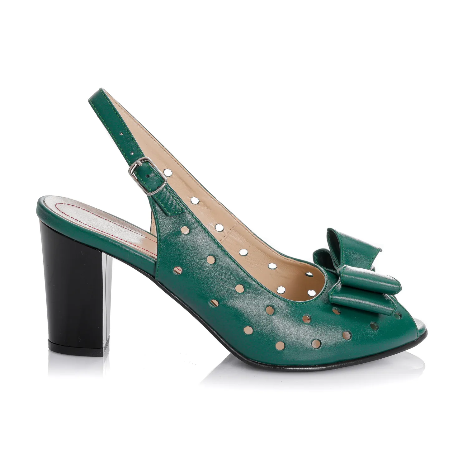 Catinca Shoes F24 VB sandale dama verzi piele naturala