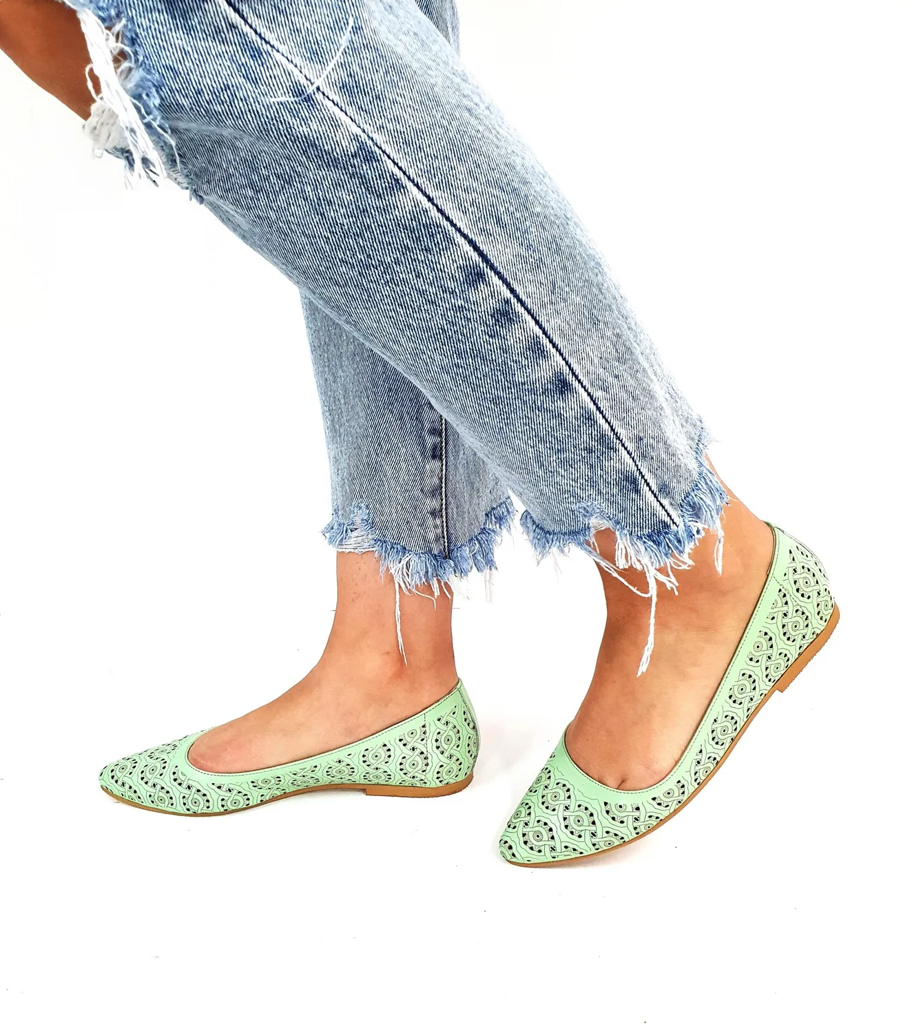 Catinca Shoes STP VN balerini dama piele naturala vernil