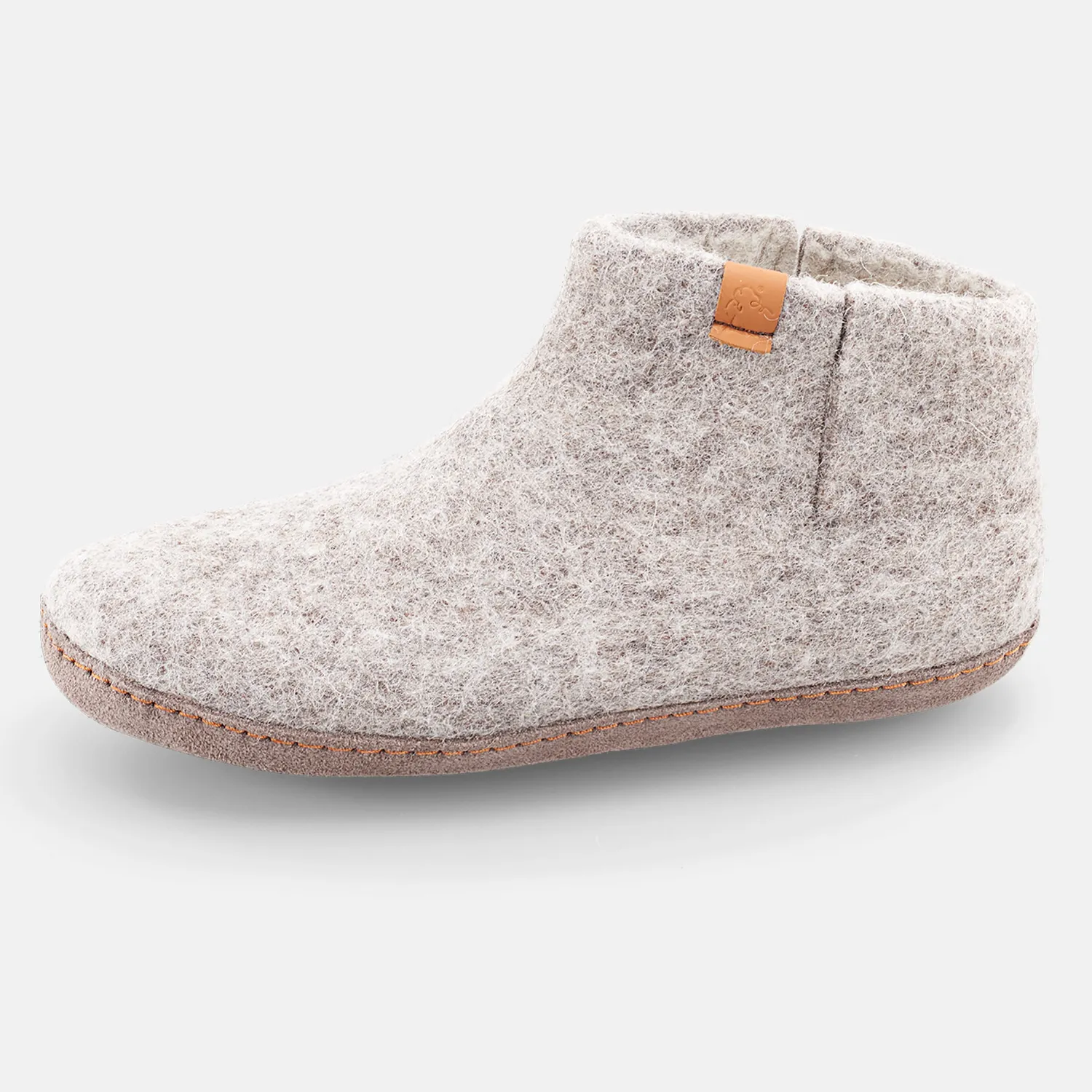 BÄR Tofvel papuci casă unisex lână gri