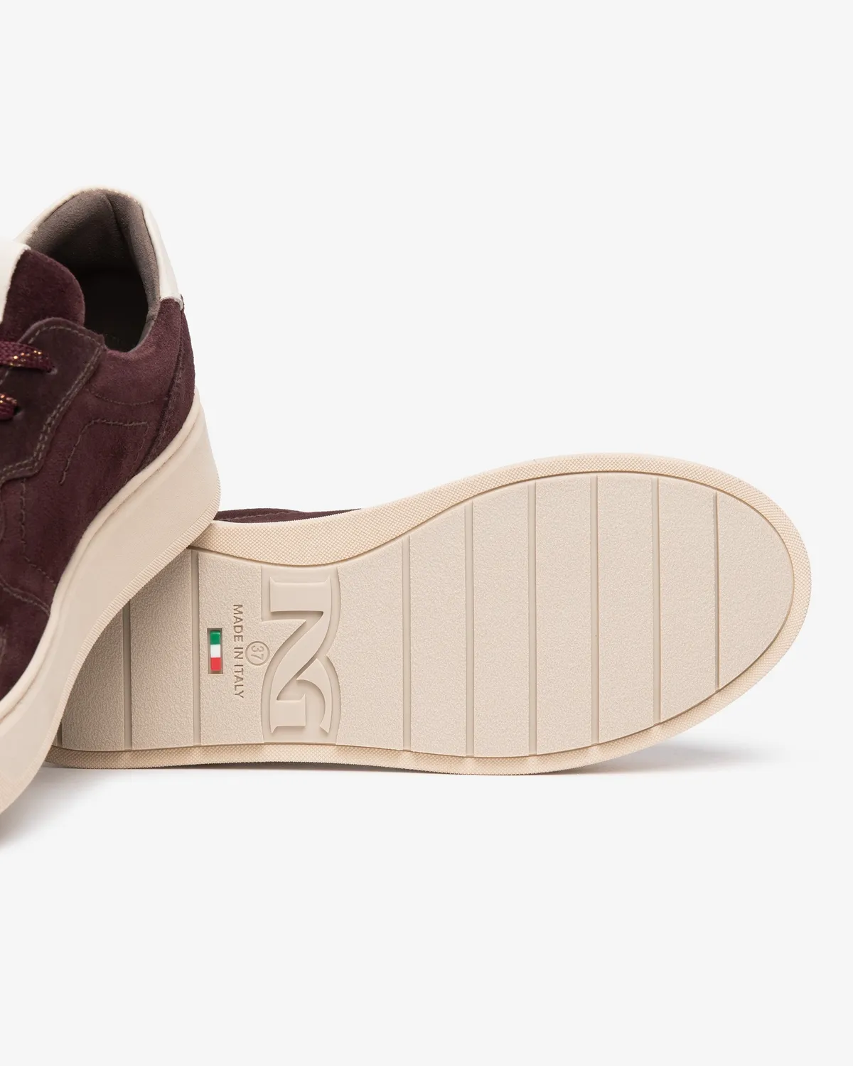 NeroGiardini Sneakers Dama Piele Intoarsa Platforma 40 mm