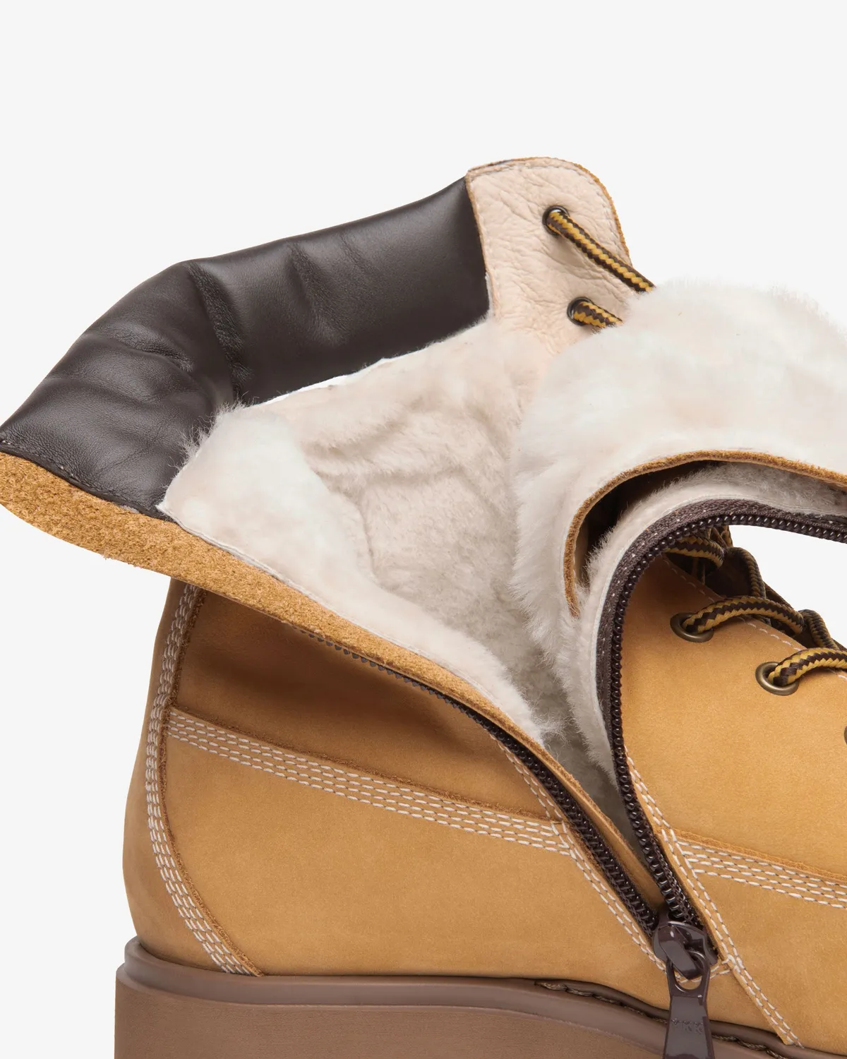 Ghete dama nubuck NeroGiardini cu blana 35-41
