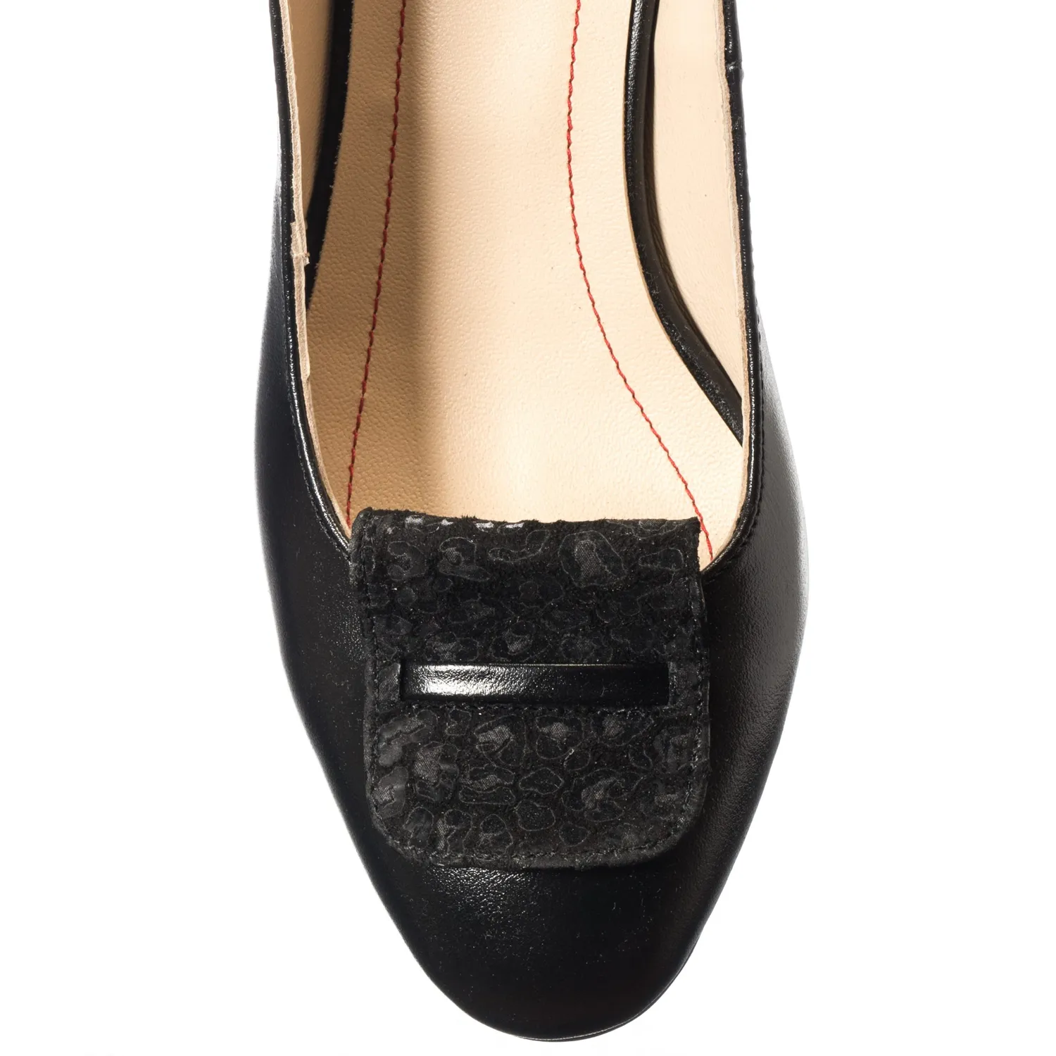 Catinca Shoes A85 NF sandale dama piele naturala negru flori