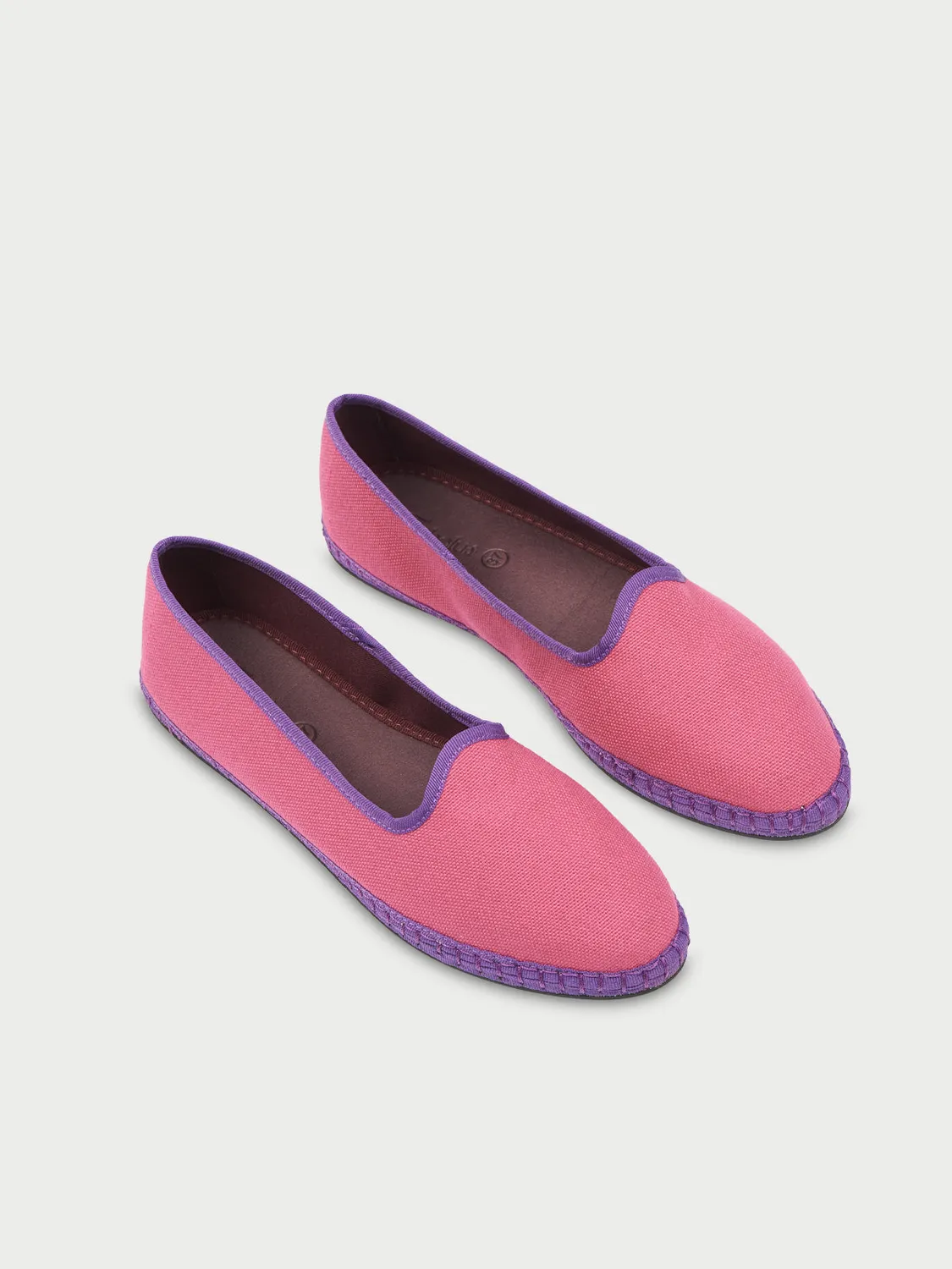 Flagelus Nara papuci in roz cu violet