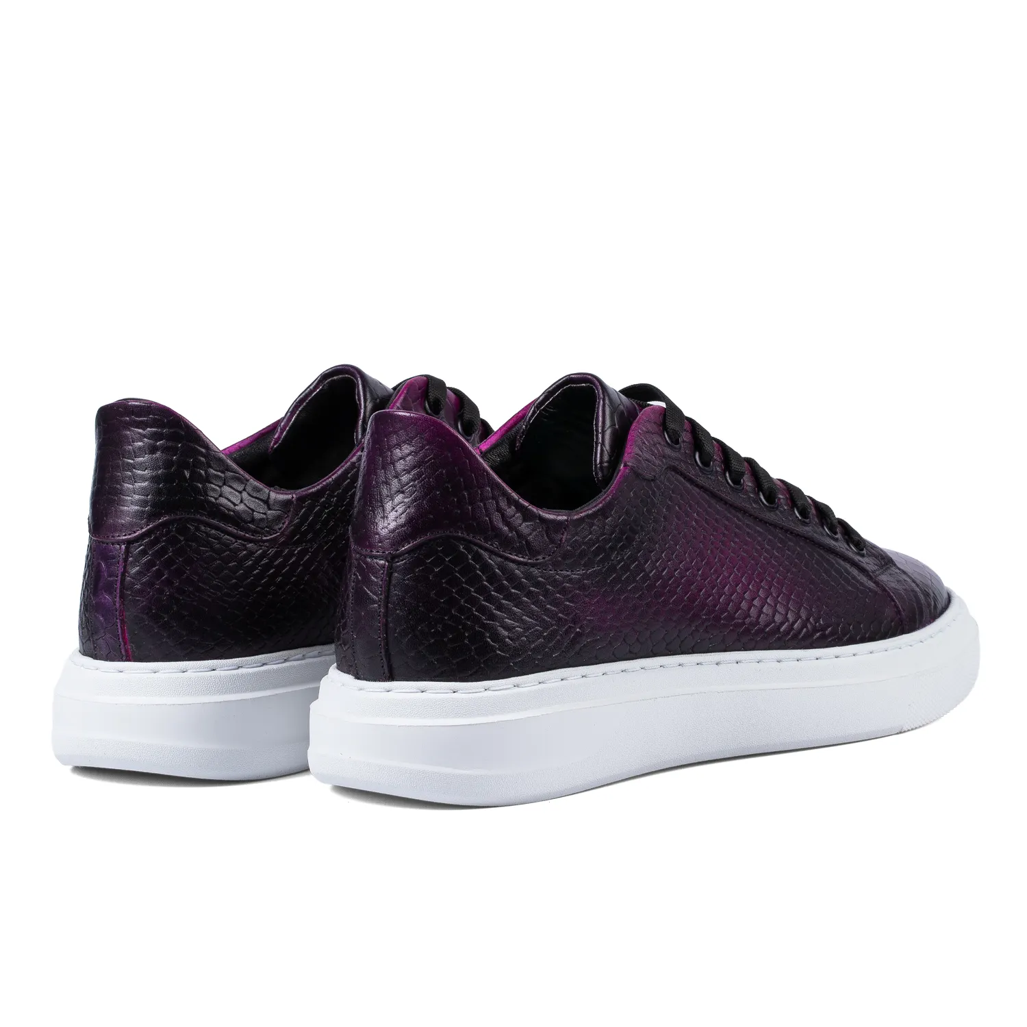 Lucas Shoes 513 Chile Bordo sneakers piele naturala