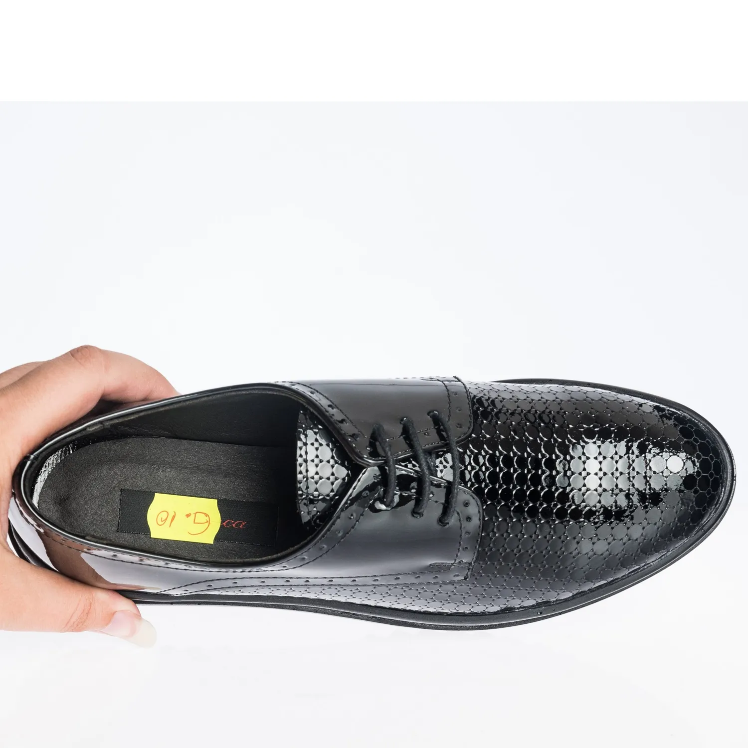 Catinca Shoes G10 NLS pantofi dama negru lac piele