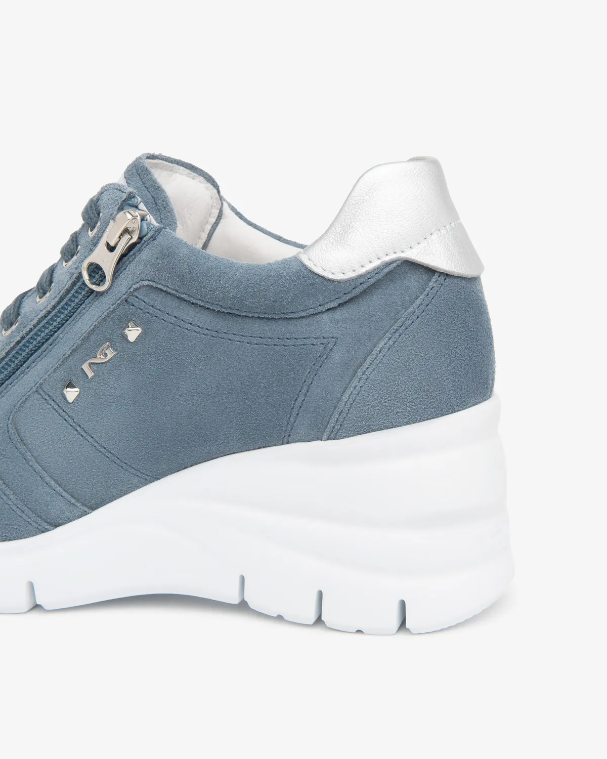 NeroGiardini sneakers damă piele întoarsă și piele vară
