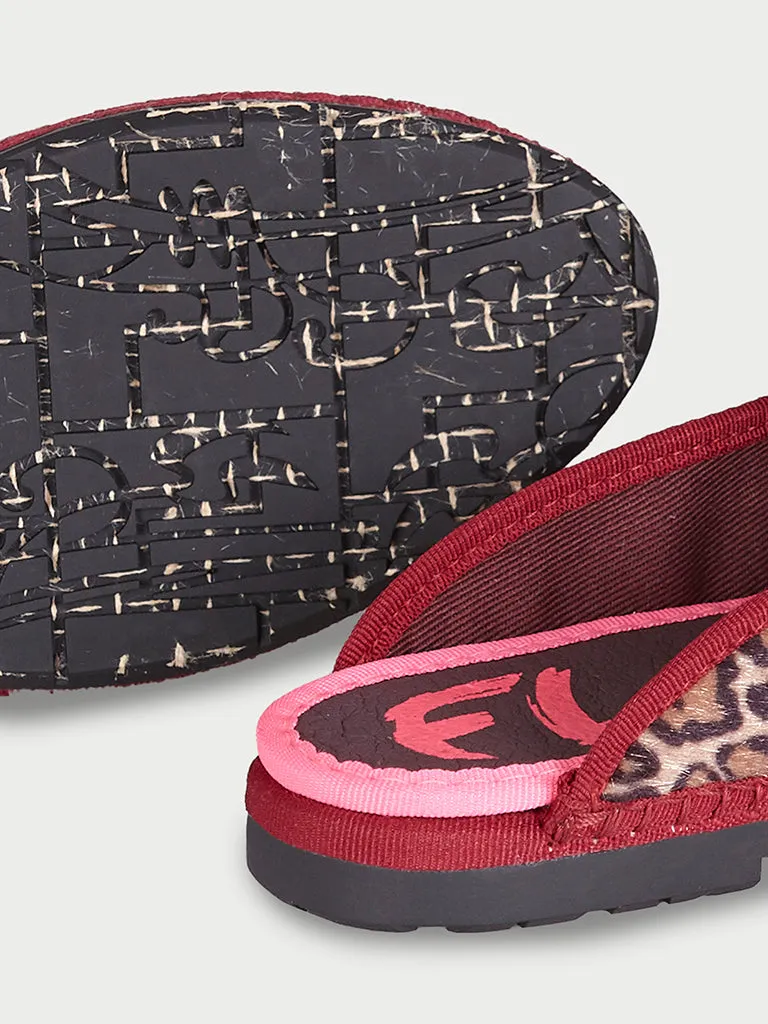 Flagelus Bruna Leopard Garnet pantofi dama leopard grenat