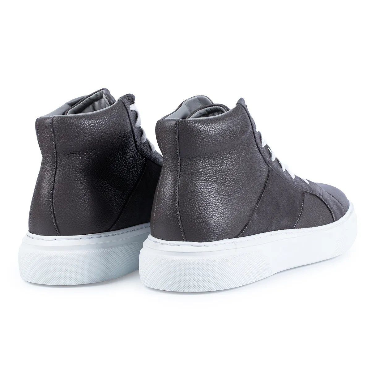Lucas Shoes Ghete 855 gri bizon piele