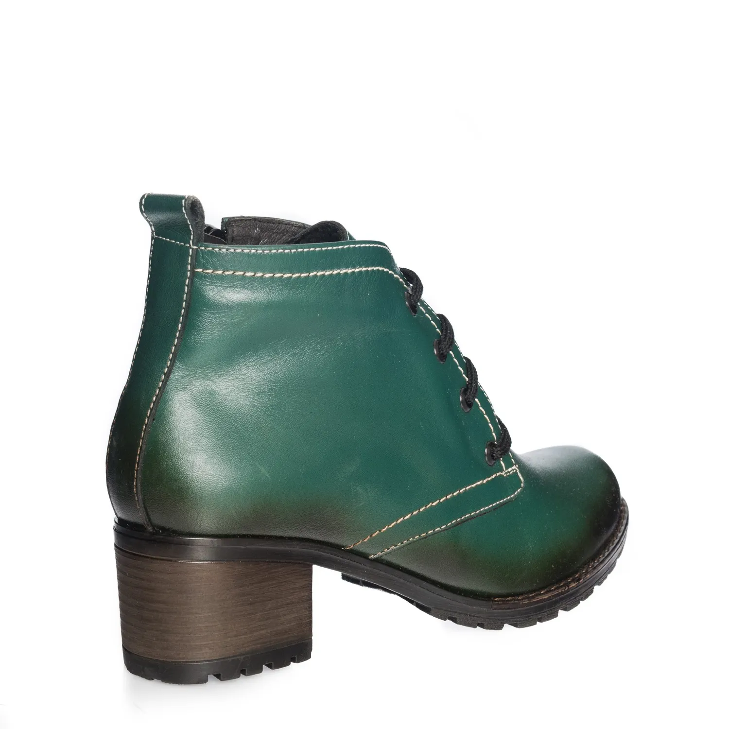 Catinca Shoes BC16 VP ghete dama piele verde perie