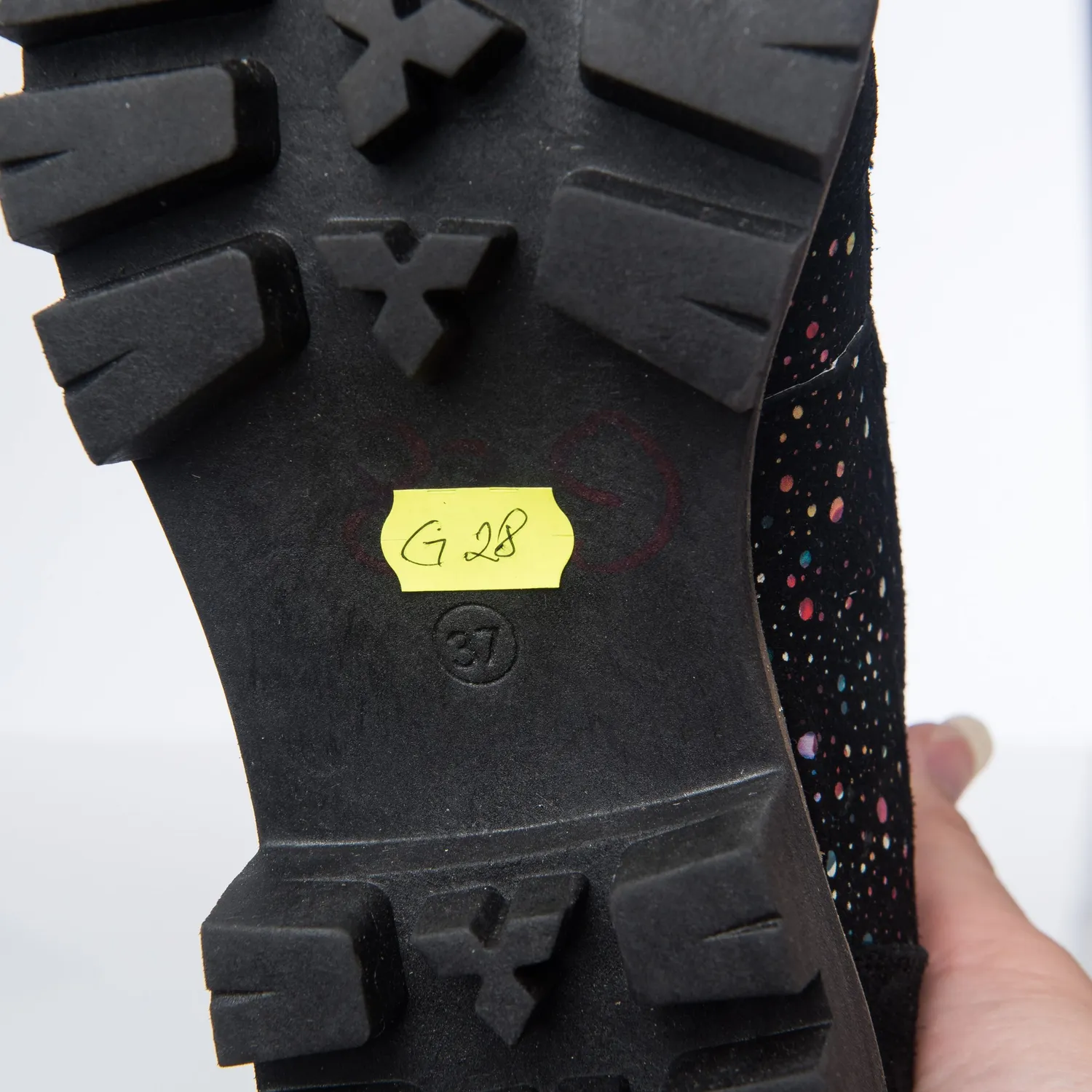 Catinca Shoes G28 NAPC bocanci dama piele negru picatele