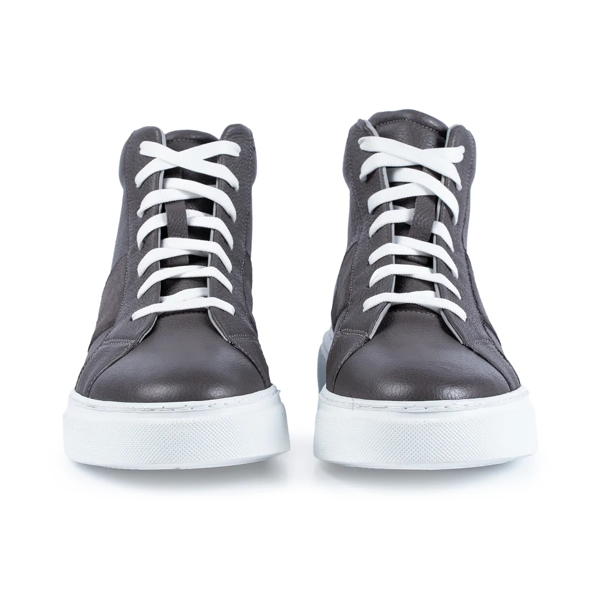 Lucas Shoes Ghete 855 gri bizon piele
