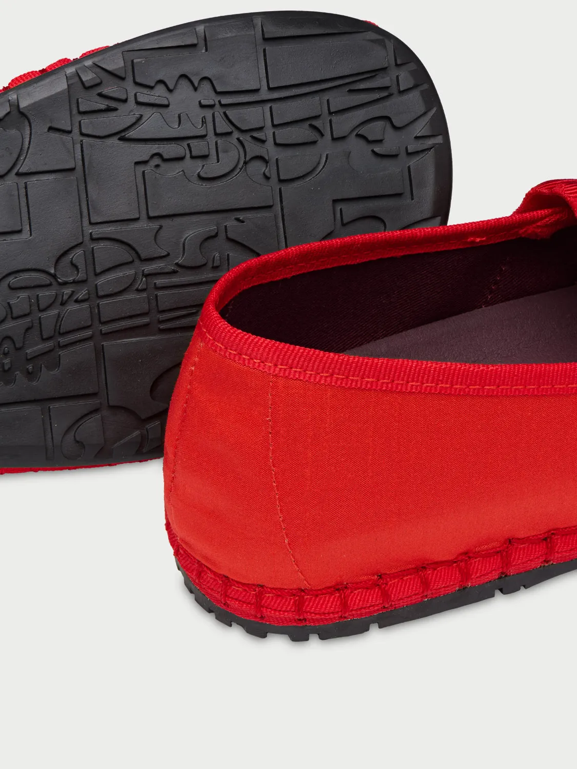Flagelus Cinderella Mafalda Ruffle Red pantofi matase rosii