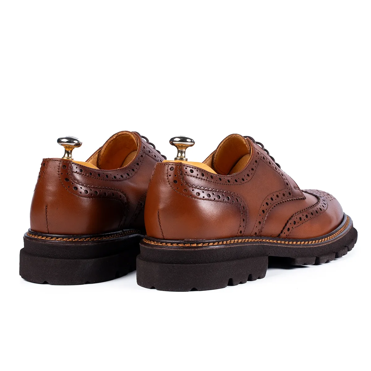 Lucas Shoes Elegant 550 pantofi oxford coniac piele