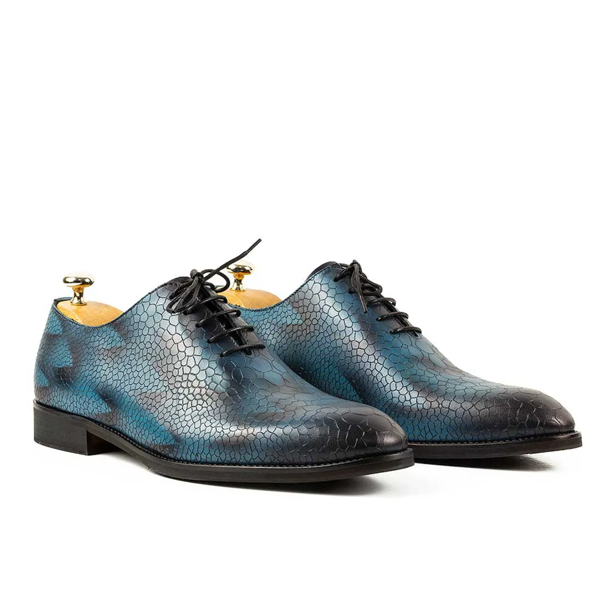 Lucas Shoes Elegant 715 Blue pantofi barbati valuri piele