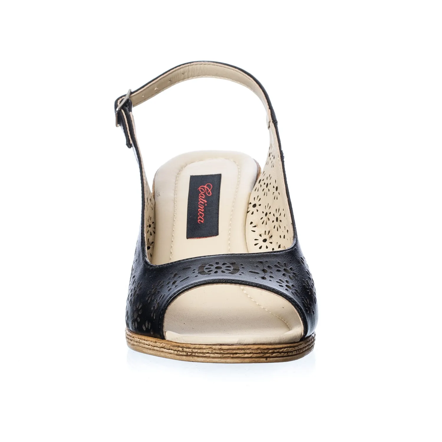Catinca Shoes P28 N sandale damă piele negru