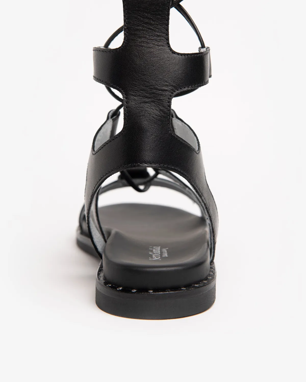 NeroGiardini sandale gladiator piele damă plate