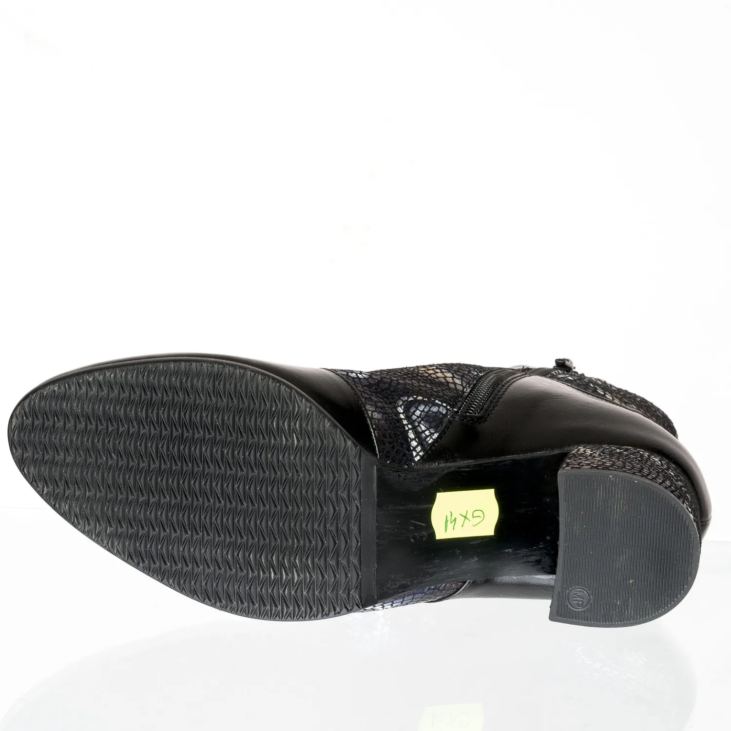 Catinca Shoes GX41 NBL ghete piele negru lacrima