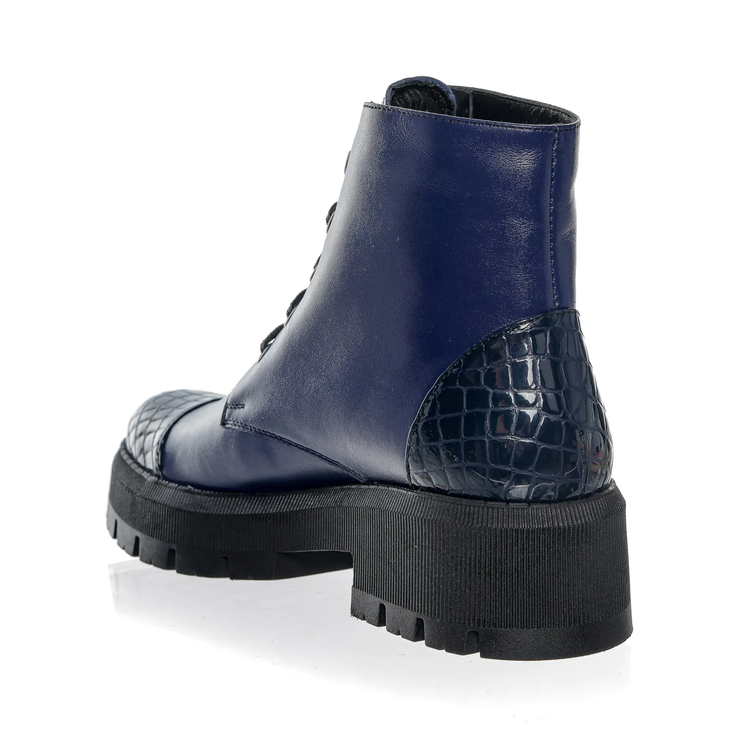 Catinca Shoes BC26 BBC bocanci albastri croco piele