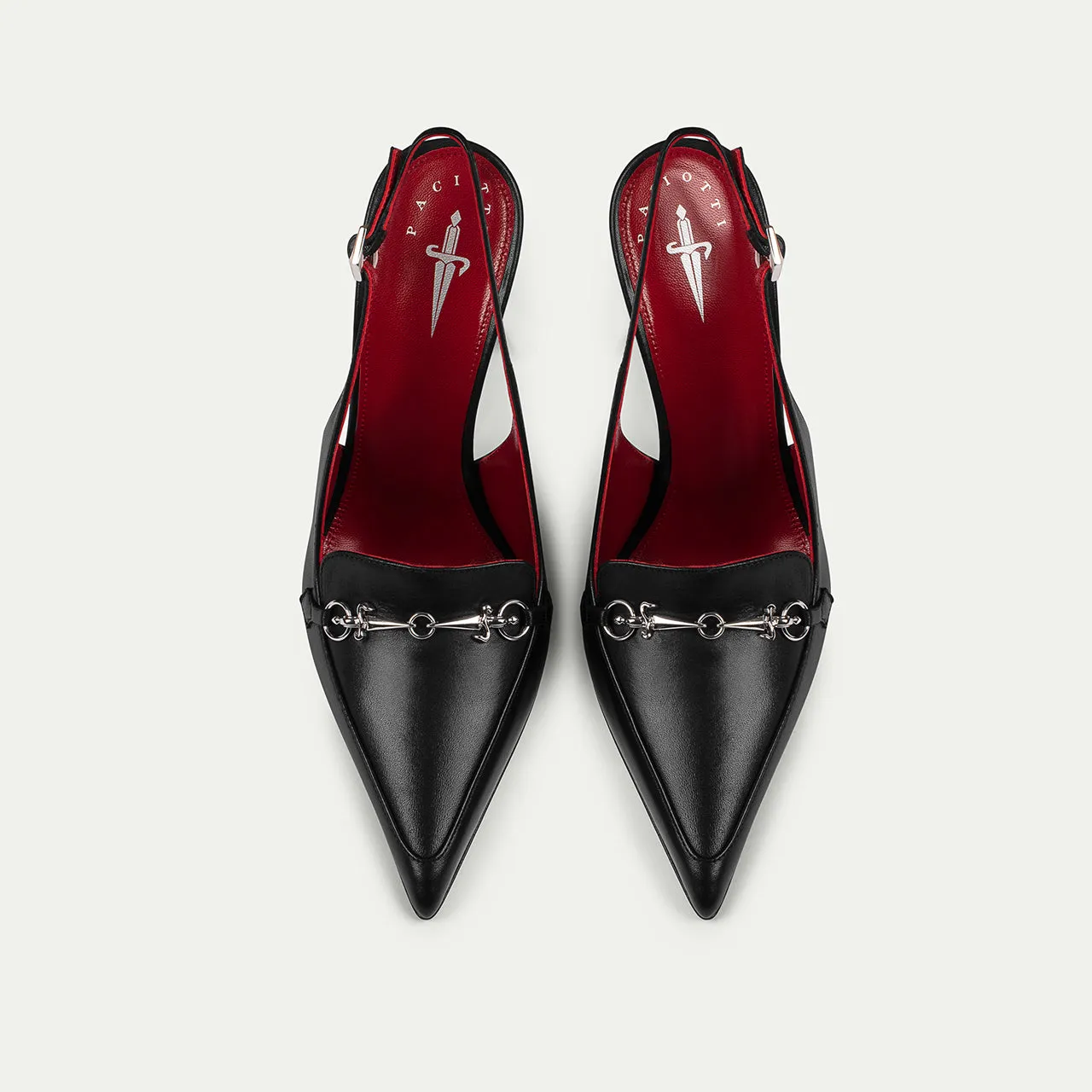 Cesare Paciotti Sedona pantofi slingback negri piele