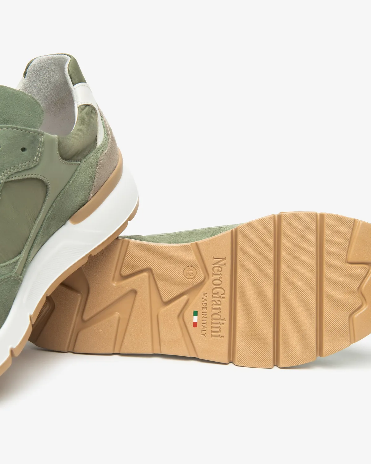 NeroGiardini sneakers piele panza barbati primavara