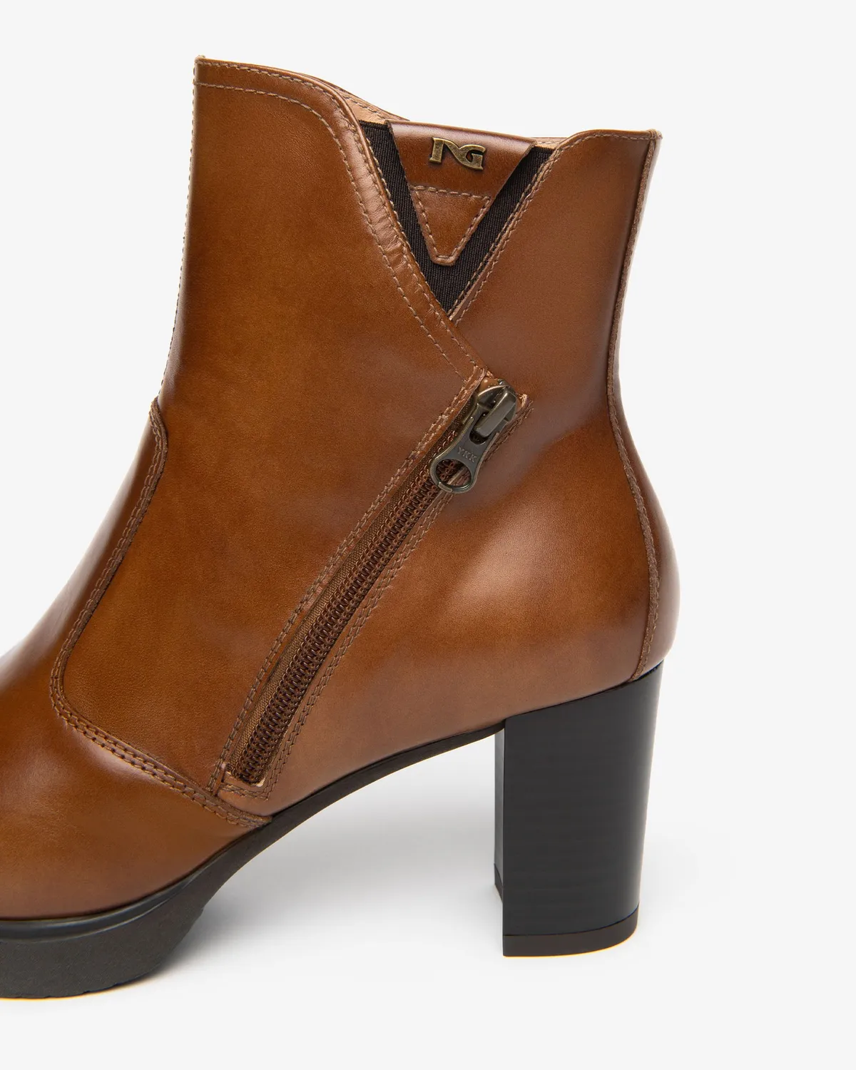 NeroGiardini botine dama piele toc platforma 70