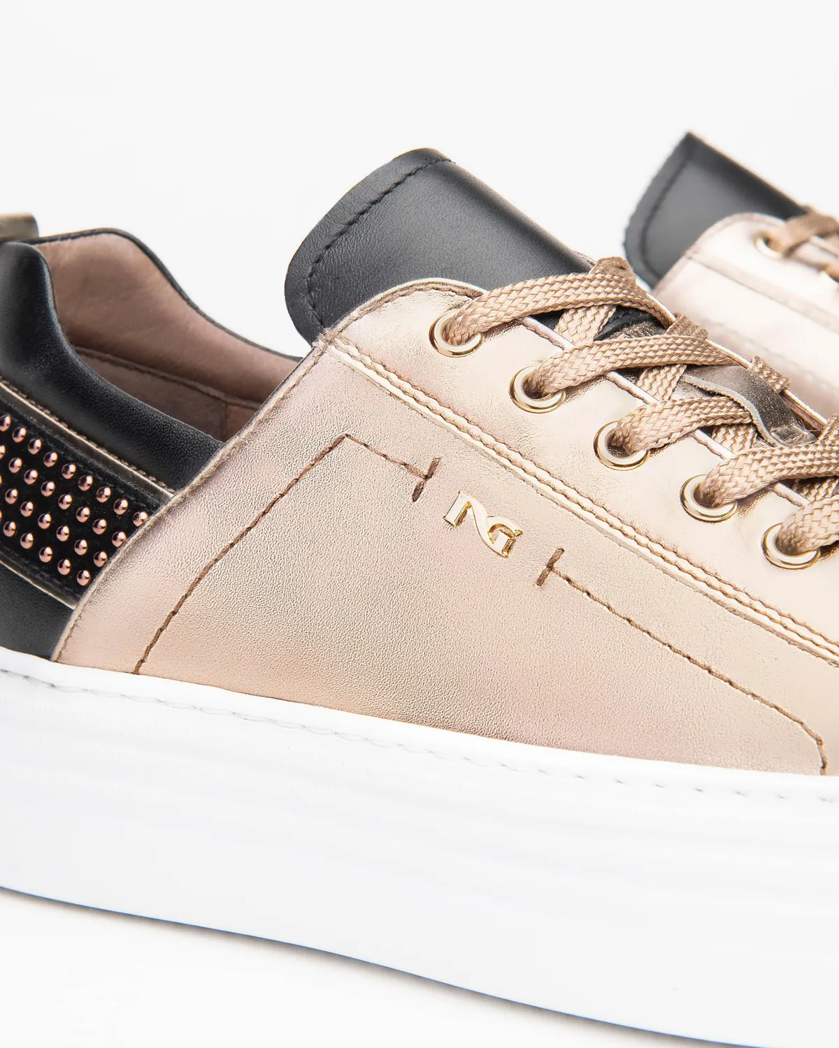 NeroGiardini sneakers damă piele și velur toamnă-iarnă