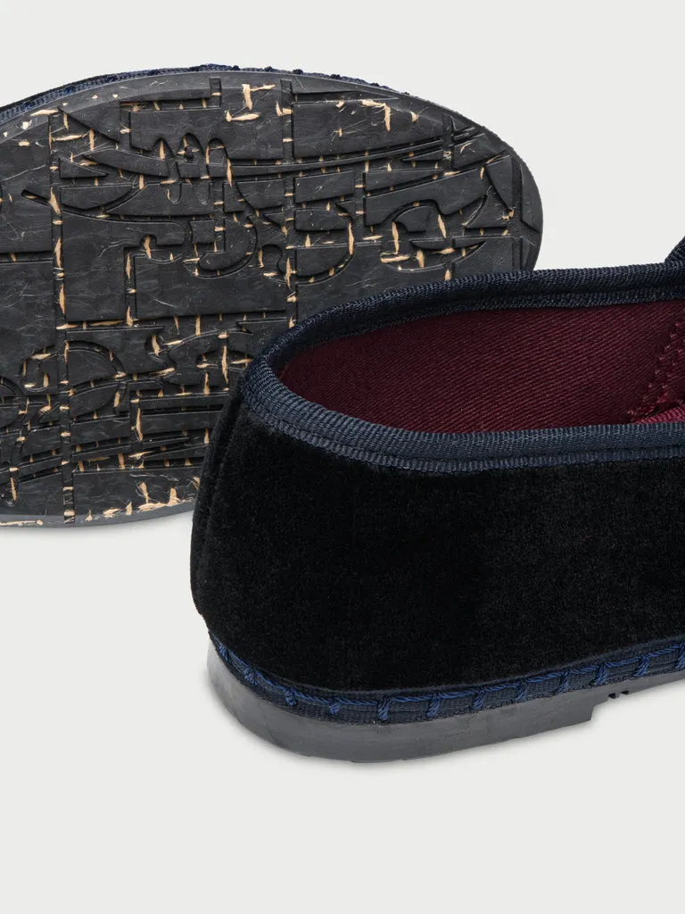 Flagelus Lewis Oxford Navy pantofi catifea bleumarin