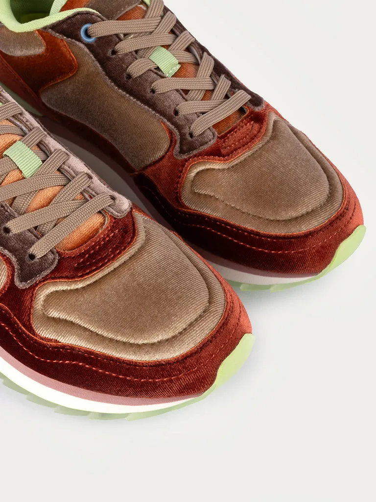 Flagelus Hoff X Flabelus sneakers portocalii catifea