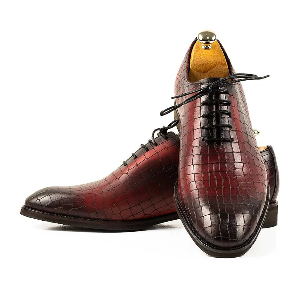 Lucas Shoes Elegant 712 Roso pantofi piele naturală