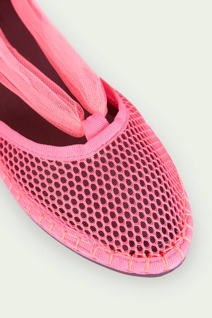 Flagelus Isabella Ribbon Fuchsia sandale dama mesh fuchsia