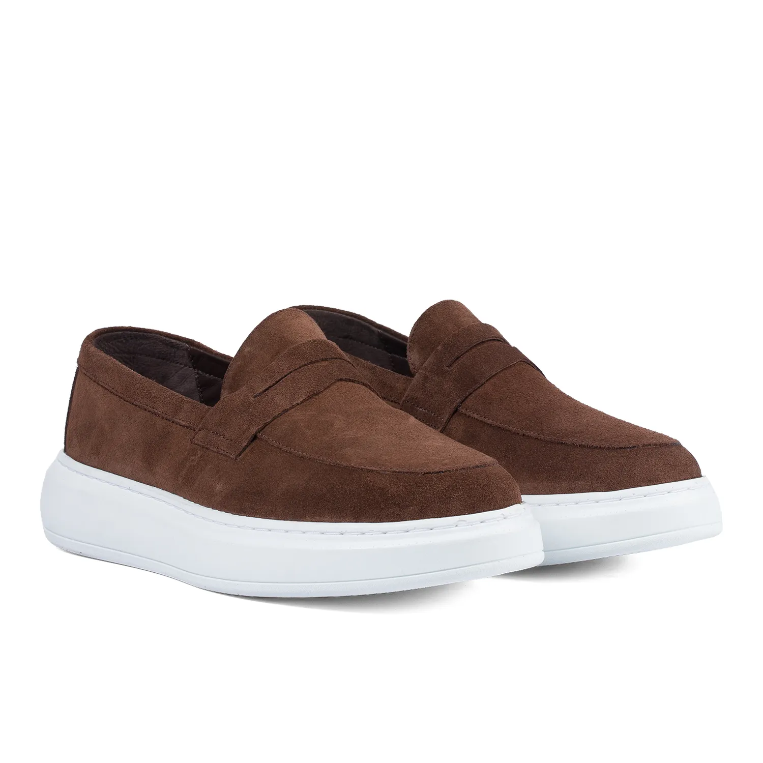 Lucas Shoes Ezra Maro Bruno mocasini maro piele