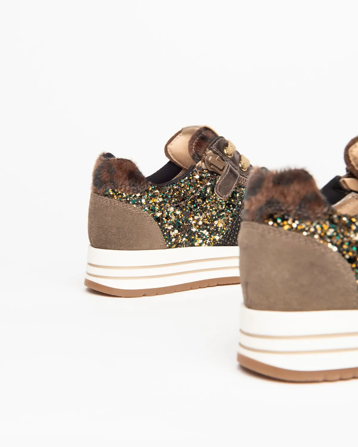 NeroGiardini sneakers piele intoarsa fete cu fermoar
