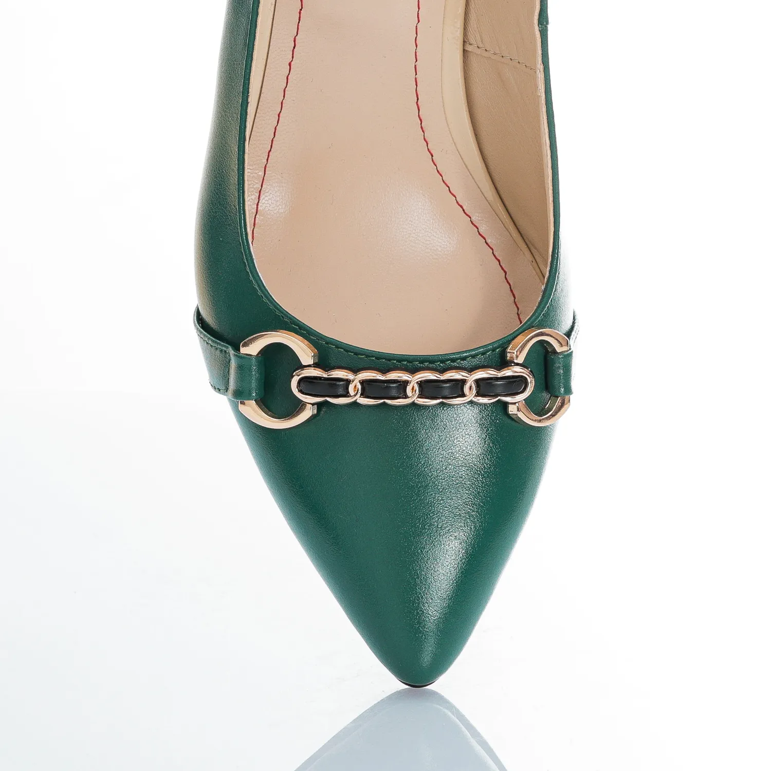 Catinca Shoes A52 VB pantofi dama piele verde box