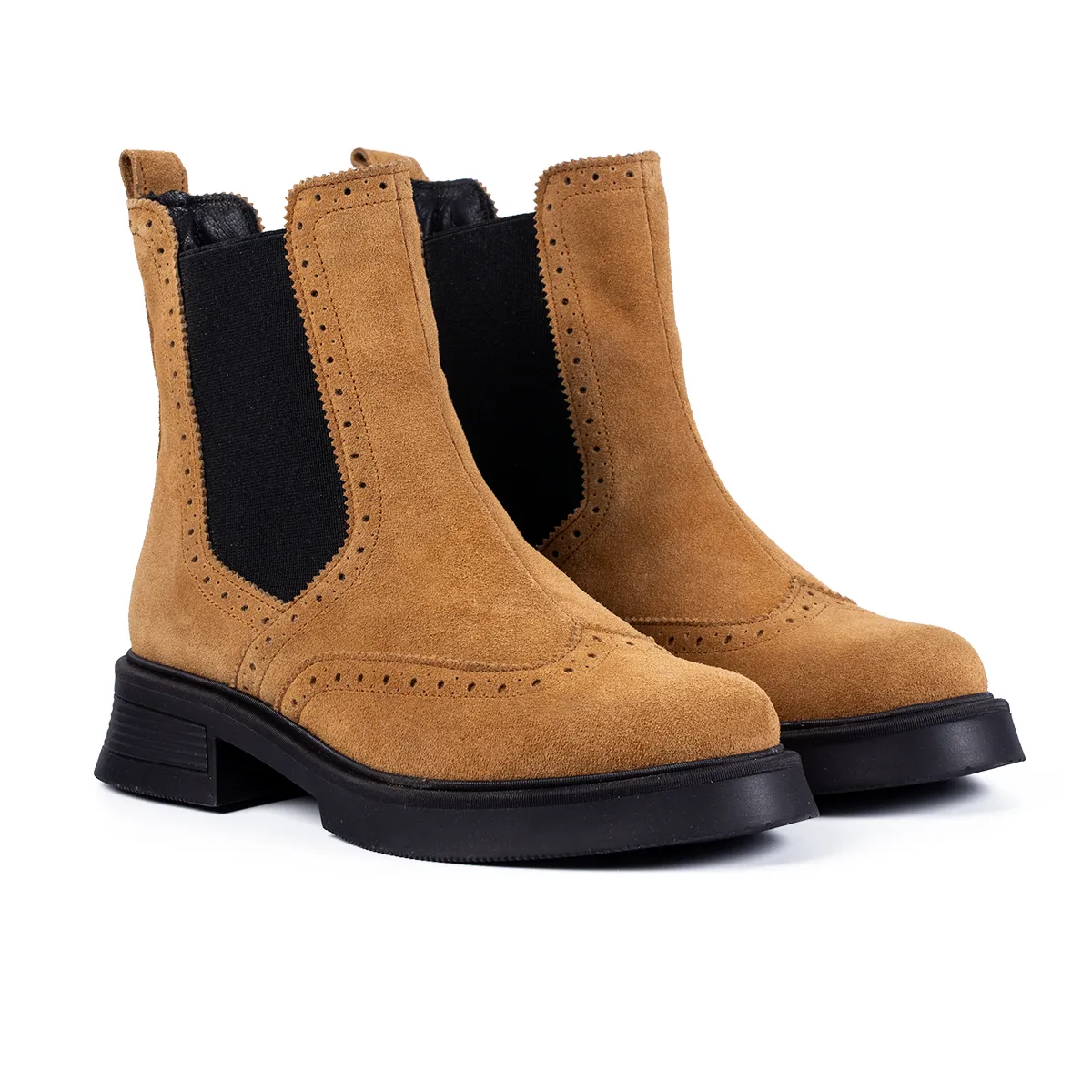 Lucas Shoes 400 Bej Velur ghete dama piele
