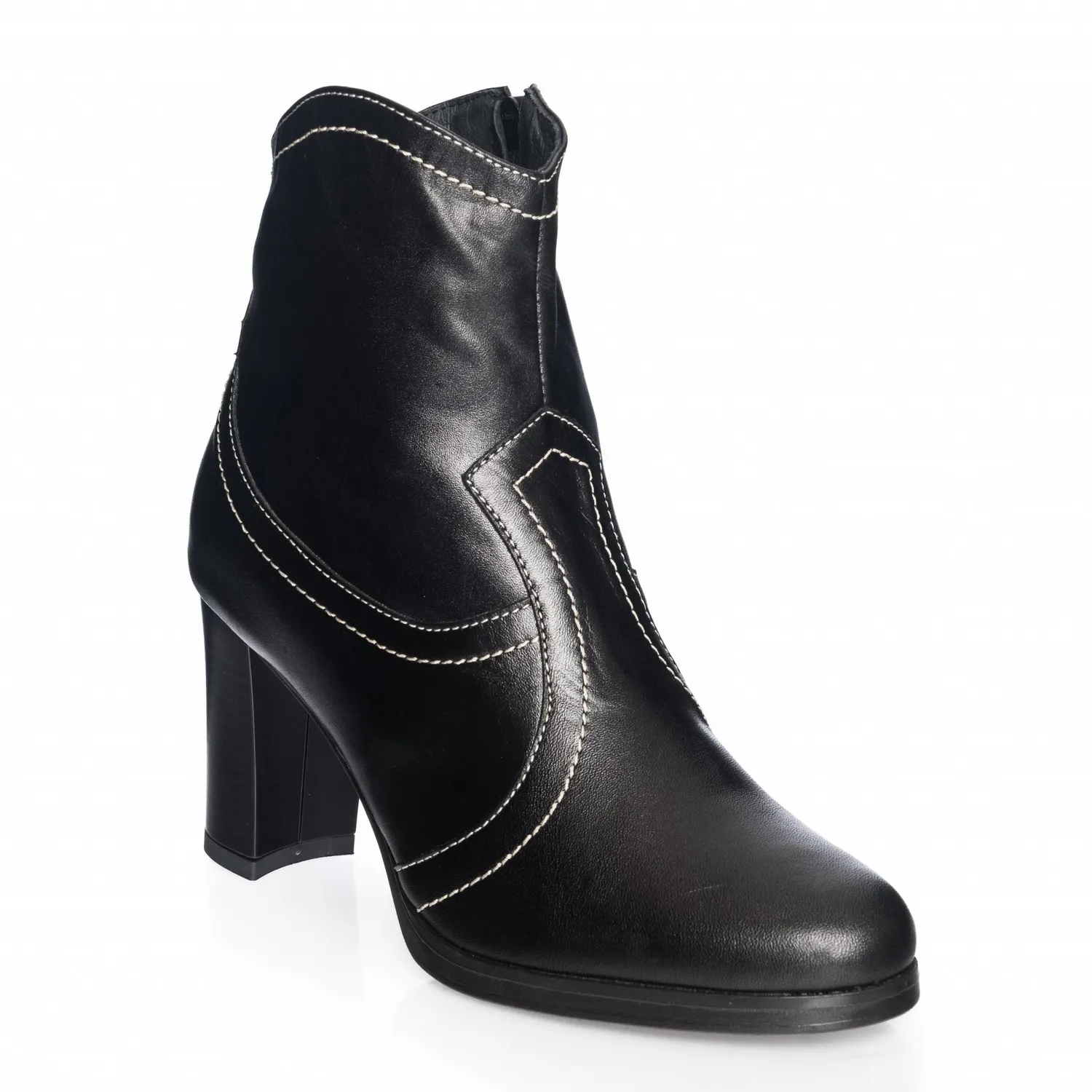 Catinca Shoes GX27 ghete dama negru box piele naturala