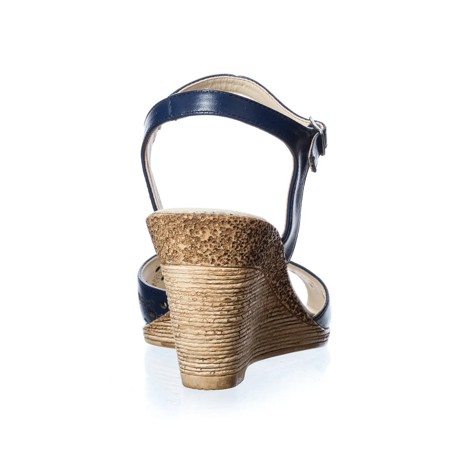 Catinca Shoes P16 BL sandale damă piele naturală bleumarin