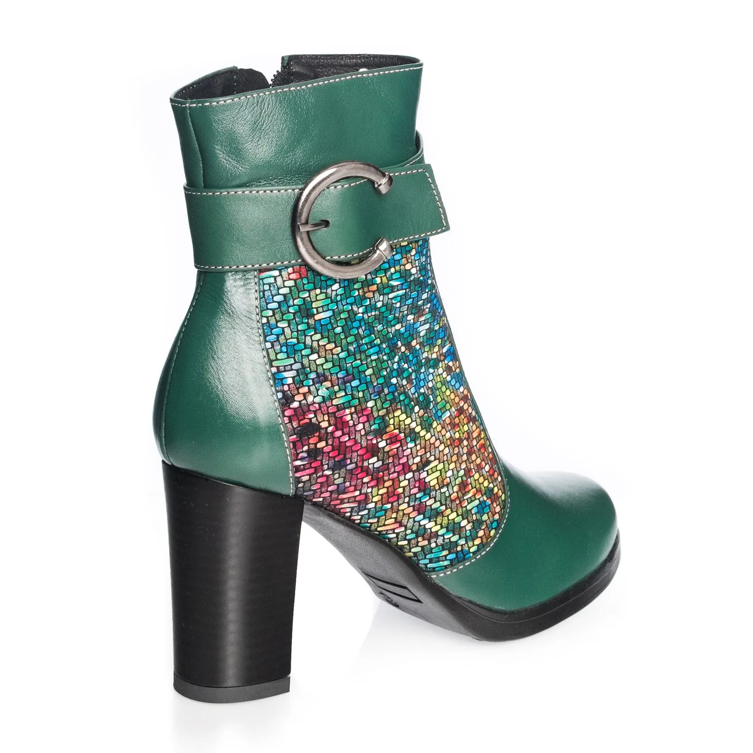 Catinca Shoes GX25 VBM ghete dama verde mozaic